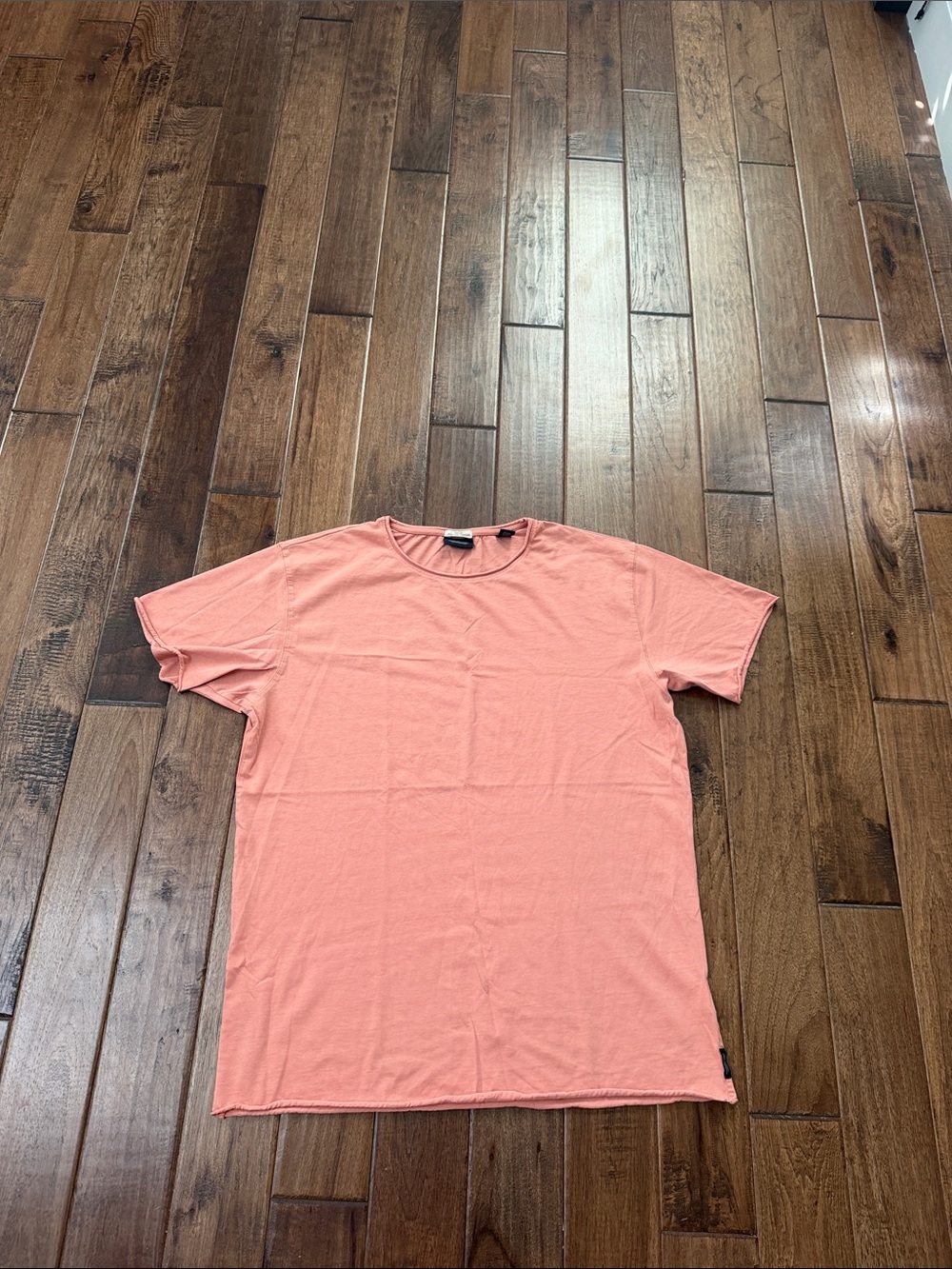Scotch and Soda Men's Coral Crewneck T-Shirt